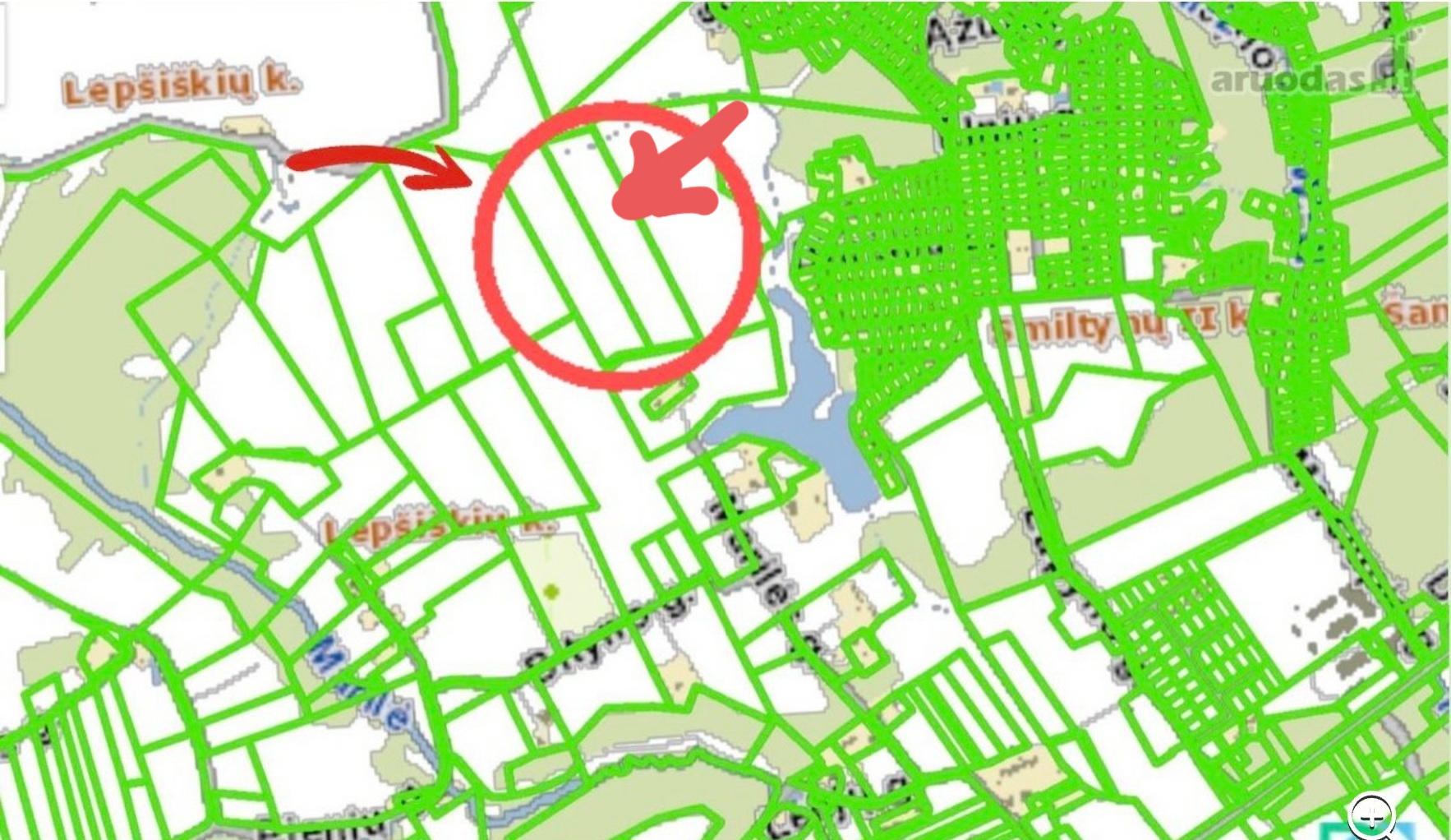 Read more about the article 3.6 ha Lepšiškių k. Nuo Kauno 15km. Žemė dirbama . Kaina18000eu.